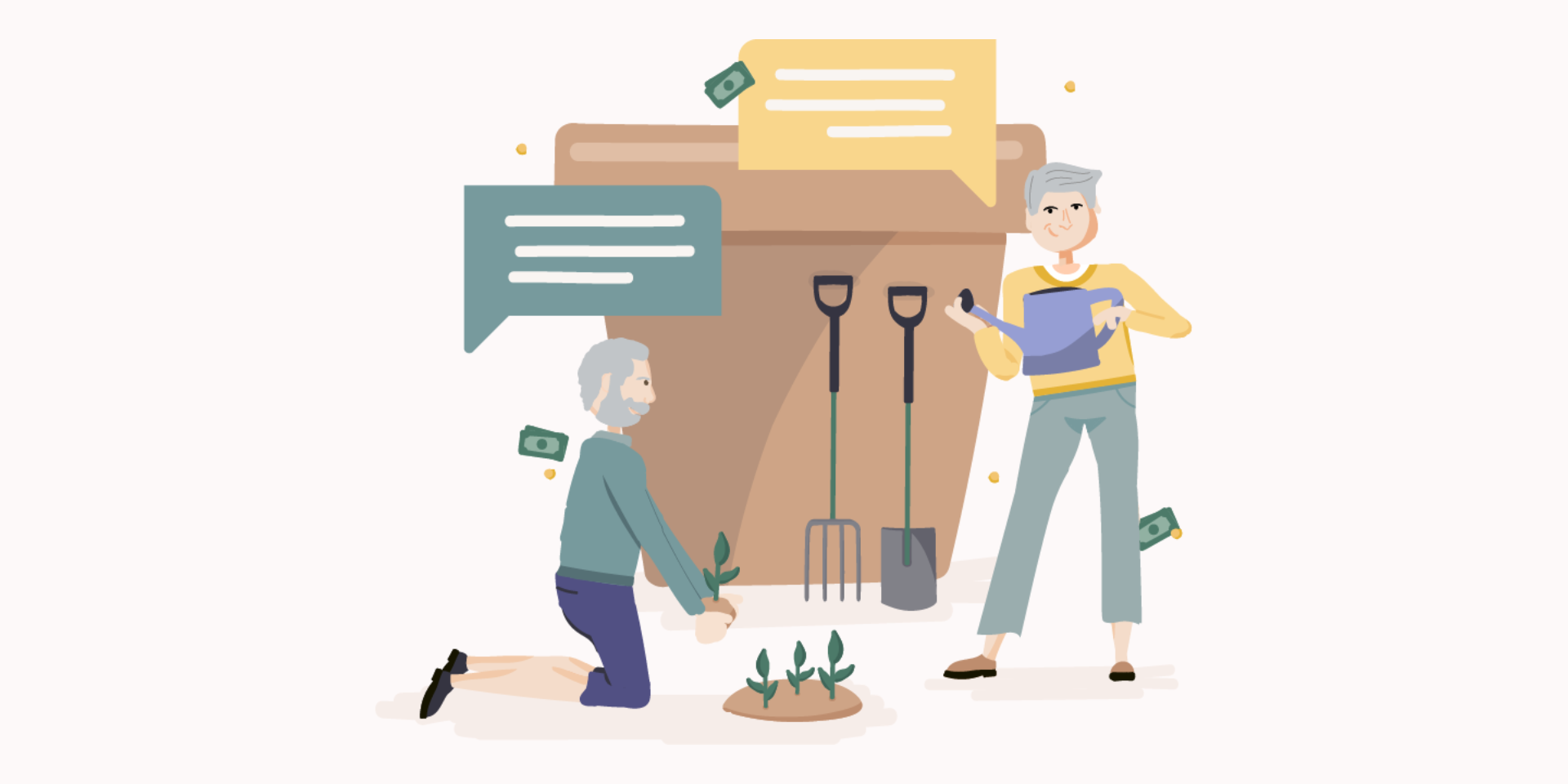 Fathom illustration of Gardening