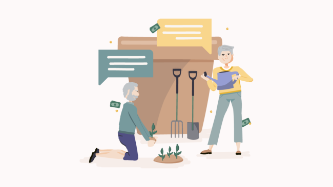 Fathom illustration of Gardening Fathom illustration of Gardening