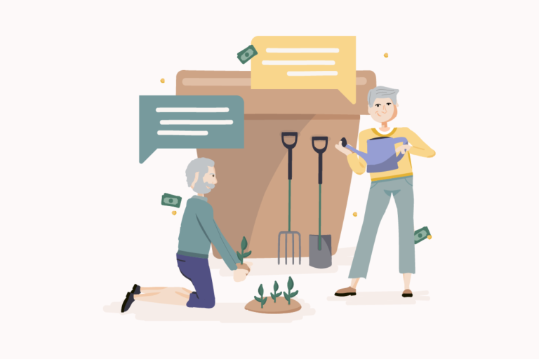 Fathom illustration of Gardening