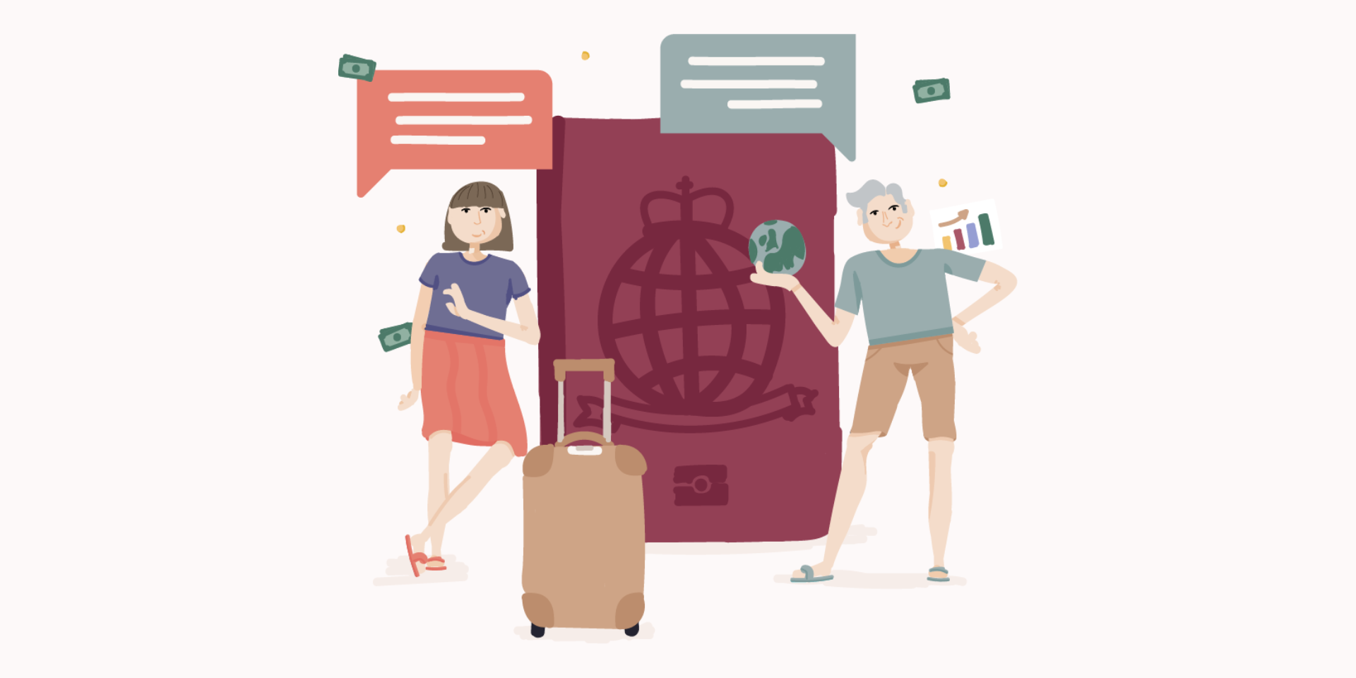 Fathom illustration of passport Fathom illustration of passport