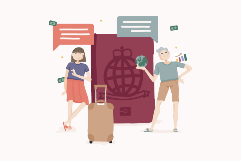 Fathom illustration of passport