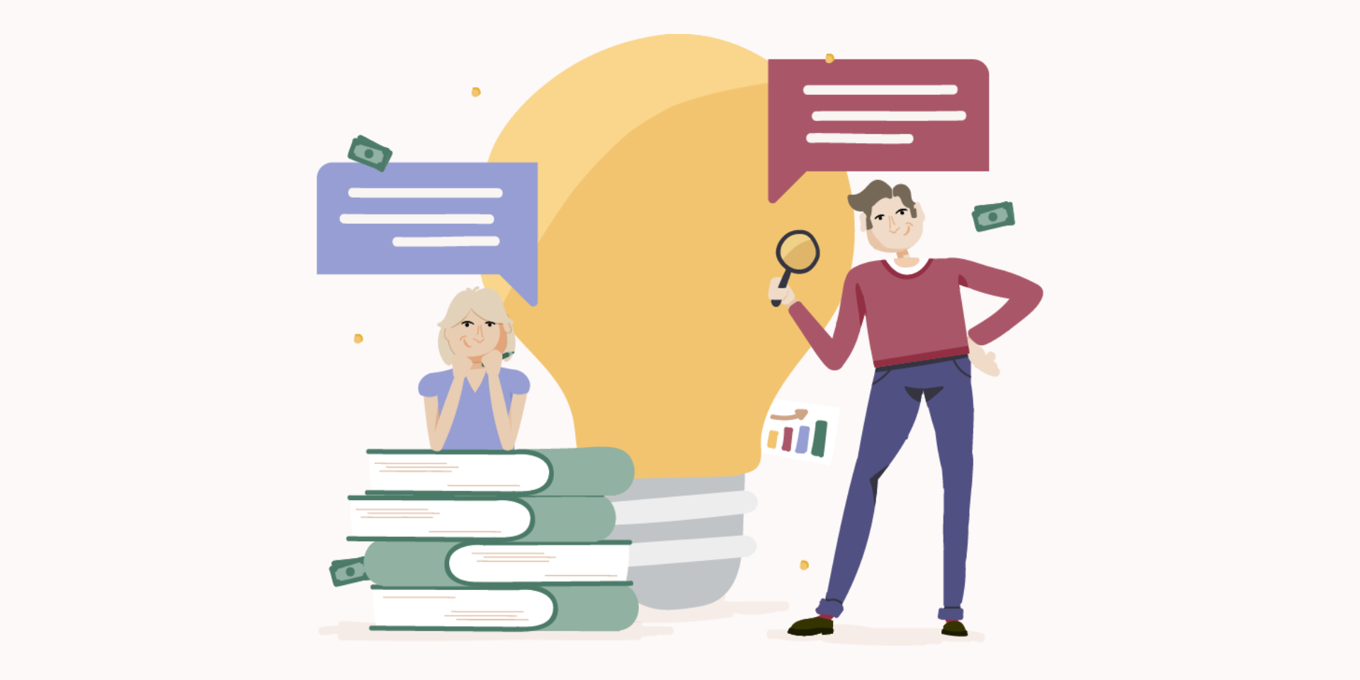 Fathom illustration of Financial advice Fathom illustration of Financial advice