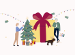 Fathom illustration of Christmas present