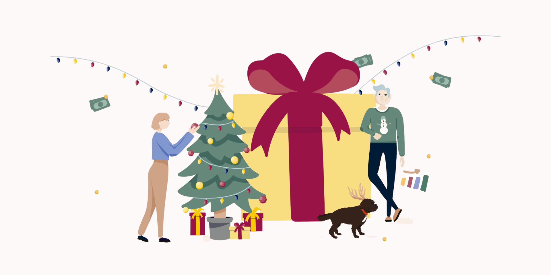 Fathom illustration of Christmas present