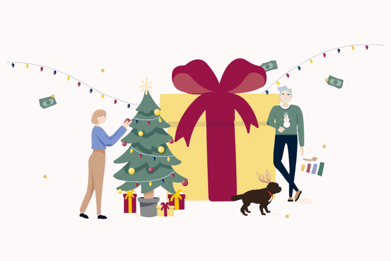 Fathom illustration of Christmas present