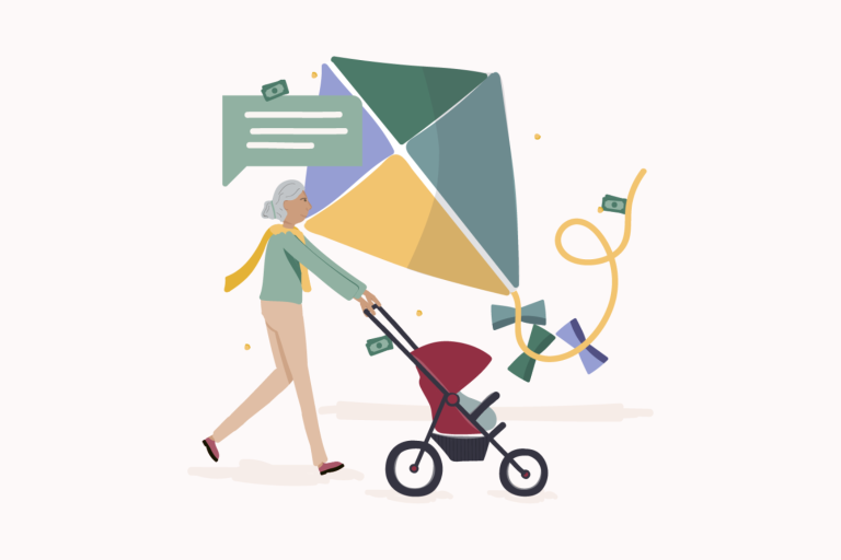 Fathom illustration of Spending Time with Grandchildren