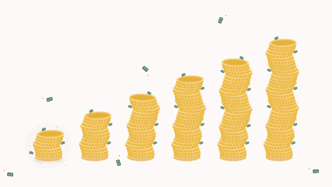 Coins rising with inflation Coins rising with inflation